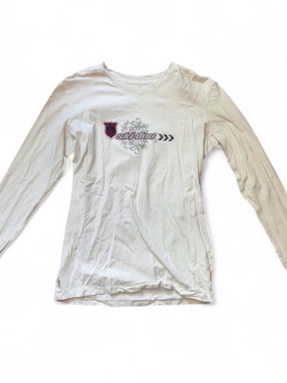 Vintage Ski-Doo Snowmobile Graphic Long Sleeve Tee Size Medium